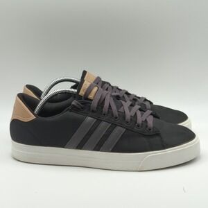 Adidas Neo Men's Size 9.5 Black Tan Canvas Cloudfoam Sneakers Shoes B74306